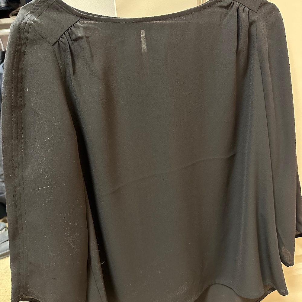 The Limited Petite M Black Blouse